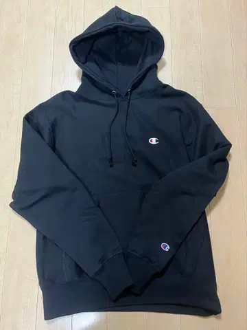 Champion Reverse Weave 후드티 블랙 M