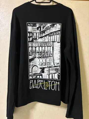 Mrs. GREEN APPLE 바벨탑 긴팔 T셔츠 L 블랙