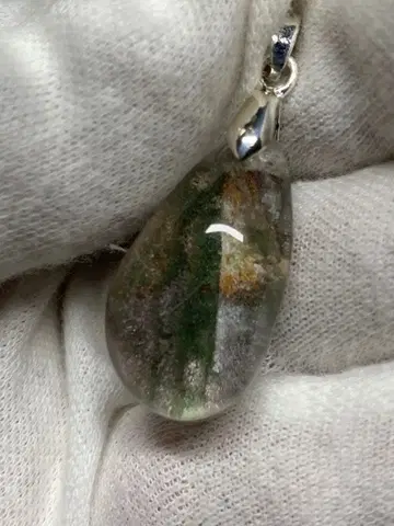 천연 가든쿼츠 펜던트 탑