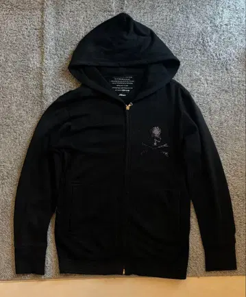 해골 지퍼 후드티 그런지 시크 스타일 헤이세이