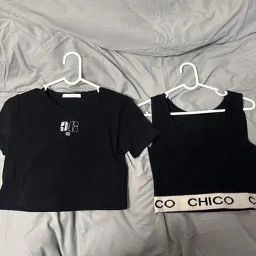 Chico 블랙 T셔츠 세트