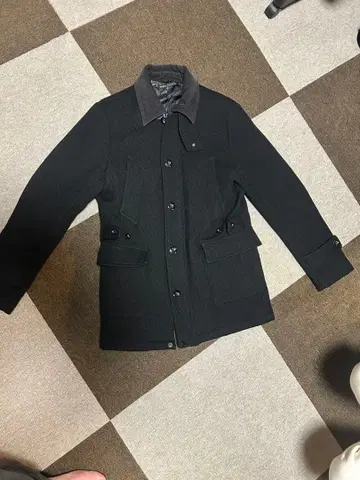 에고 트리핑 ego tripping 울 피 코트 블랙