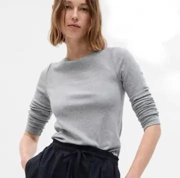 gap 모던 보트넥 긴팔 티셔츠