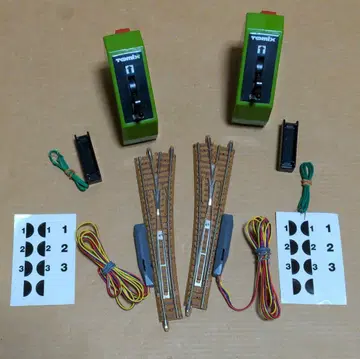 N 게이지 TOMIX 전동 포인트 좌우 2개, 포인트 박스 2개