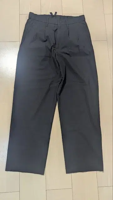 무인 양품 건조하기 쉬운 이지턱 와이드 팬츠 M