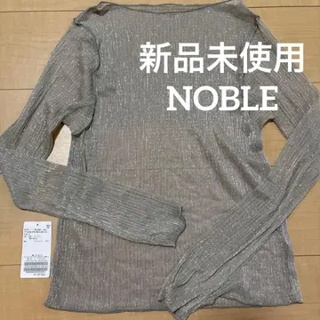 미사용 새상품 롱 T셔츠 라메 시어 NOBLE 프리 사이즈