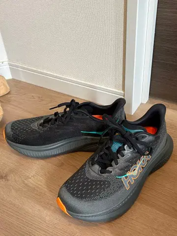 호카 마하6 25.5cm 블랙/오렌지 [ 새상품급 ]