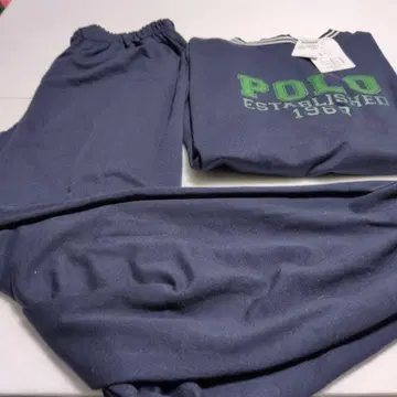 [ 미사용 새상품 ] Polo 스웨트 셔츠 & 팬츠 세트 네이비