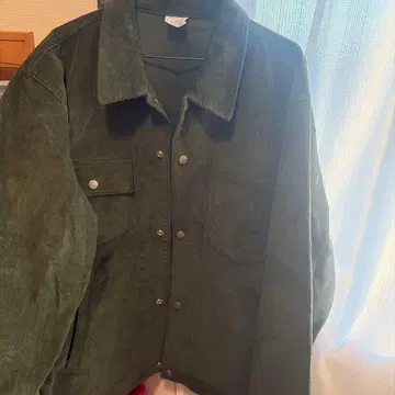 Champion 코듀로이 자켓 XL 올리브 그린