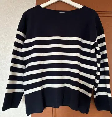 드레 스테리아 보더 니트 사이즈 34 네이비&화이트