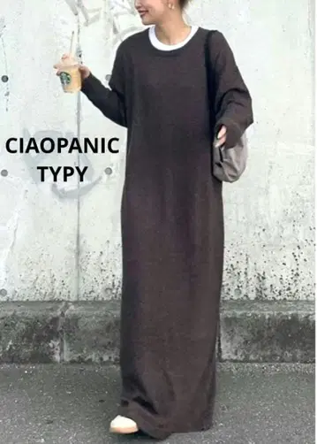 미사용 [ CIAOPANIC TYPY ] 니트 맥시 길이 원피스
