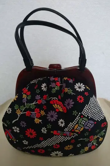 꽃무늬 일본 의류용 백, 크레이프 원단 사용