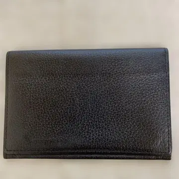 블랙 가죽 명함지갑