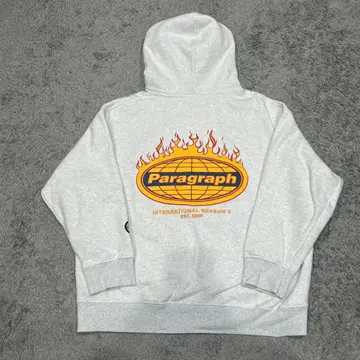 Paragraph 프레임 디자인 후드티 그레이 파이어