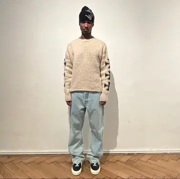 ASKYURSELF BRUSHED CROSS KNIT