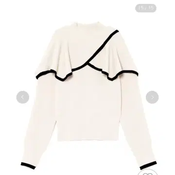 SNIDEL 케이프 슬릿 니트 풀오버