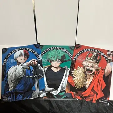 나의 히어로 아카데미아 x 최강 점프 클리어 파일 미도리야 바쿠고 3세트