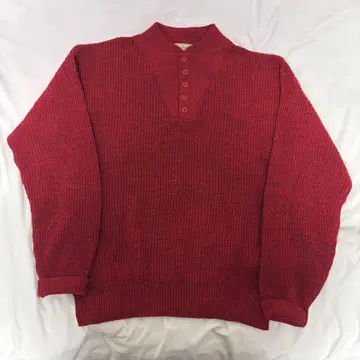 80s 엘엘빈 헨리넥 니트 XL TALL USA 제조