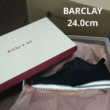 [ 미사용 새상품 ] BARCLAY 블랙 스니커즈