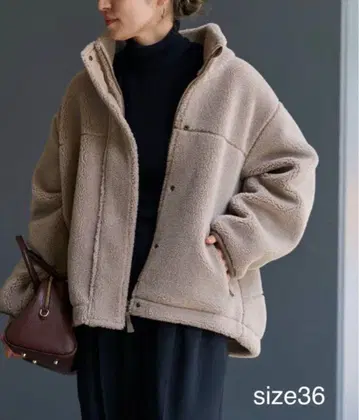 FRAMeWORK 울 보아 스탠드 블루종 36