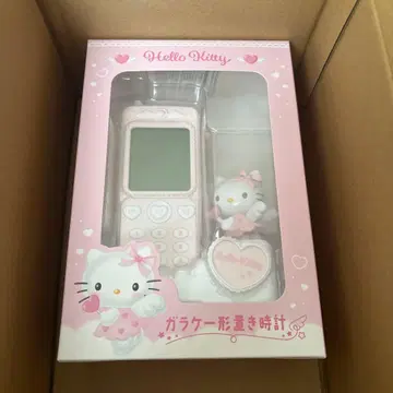 산리오 헬로키티 휴대폰 모양 탁상 시계