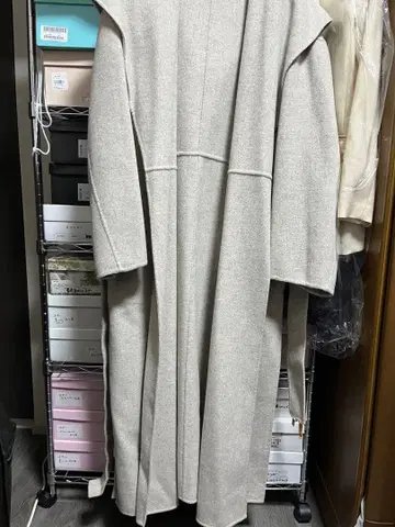 ROPE 라이트 그레이 모카 롱 코트