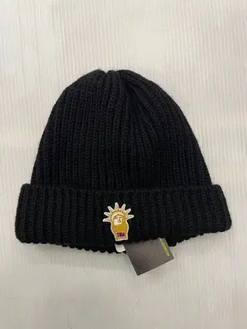 [ 미사용 새상품 택 포함 ] 백 채널 울 니트 캡 자유의 여신