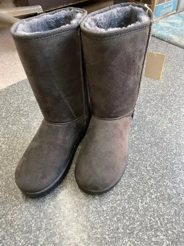[ 미사용 새상품 ] 25.0~26.0cm 그레이 미들 어그 부츠