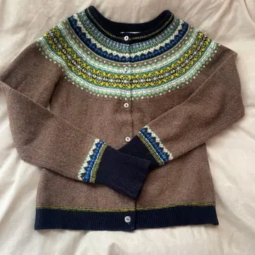 ERIBE 크루넥 울 숏 가디건 Bshop