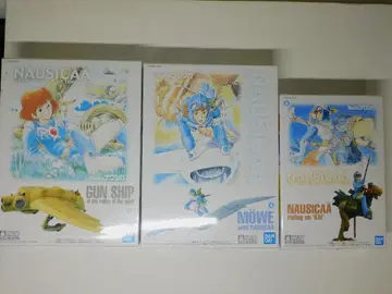 새상품) 지브리 프라모델 바람계곡의 나우시카 모형 세트 3점 2004년제