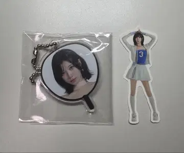 BABYMONSTER 아사 부채 키링 플렉씰