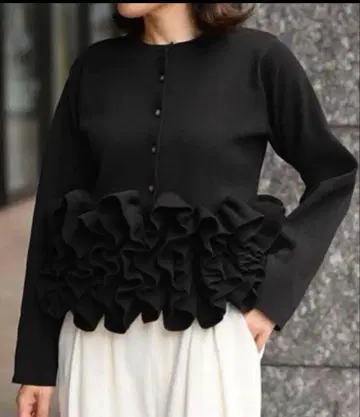 trefle+1 스완 가디건 블랙