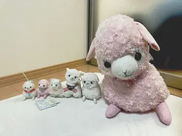 알파카 봉제 인형 키링 6개 세트
