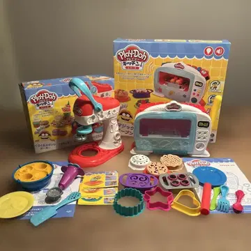 플레이도 주방 시리즈 2개 세트 (점토는 포함되어 있지 않습니다)