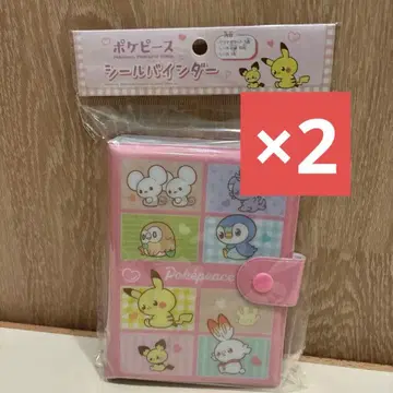포켓몬 피스 씰 바인더 포켓몬 씰북 Pokemon x 2세트
