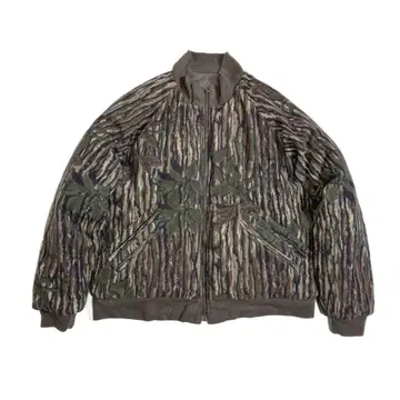 90s 카벨라스 리버서블 트리 카모 다운 자켓