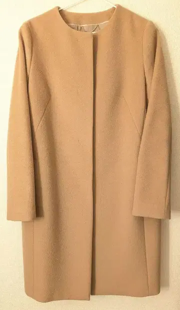 언타이틀 캐시미어 혼방 코트 카멜 사이즈 2