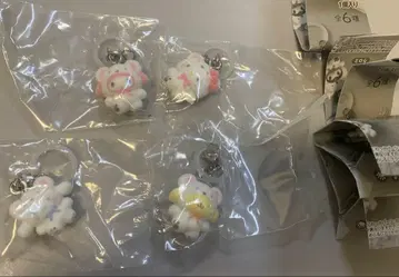 산리오 캐릭터즈 메지루시 액세서리 후와후와 스노우 4종