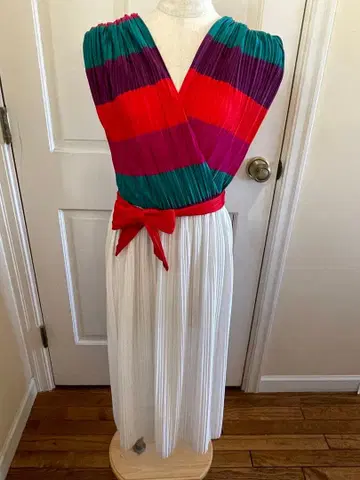 미국 구매 빈티지 New York 브랜드 슬리브리스 원피스