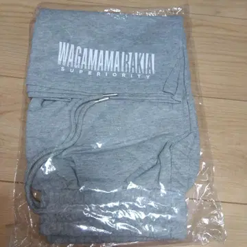 와가마마라키아 WAGAMAMARAKIA 그레이 맨투맨 하프 팬츠