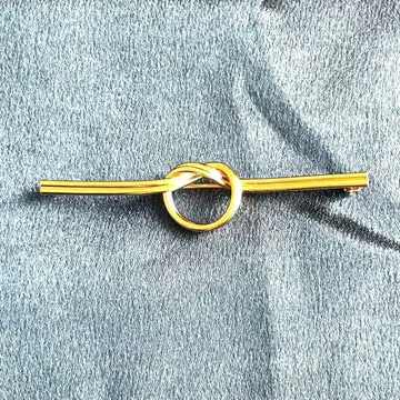 브로치 골드 계열 매듭 디자인 브로치 빈티지 브로치