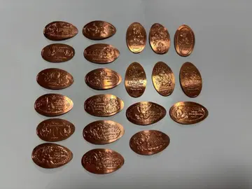 구리제 엠보싱 코인형 메달 20개 세트