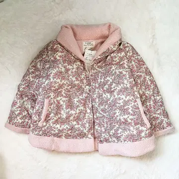 르 미디 꽃무늬 다운 자켓 M~L 르미디 핑크 니시카와