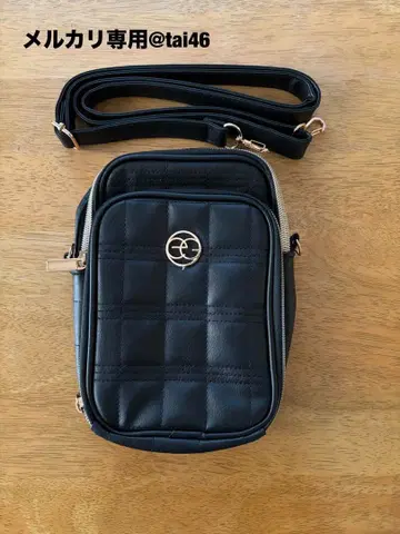 EGOIST(에고이스트) 로고 숄더 백 블랙