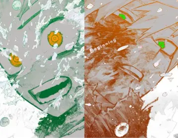 나의 히어로 아카데미아 원화전 A2 아트 포스터 2매 세트