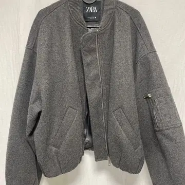 ZARA 그레이 봄버 자켓