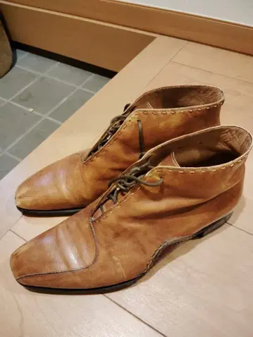 De Gier 두지에르 브라운 가죽 처카 부츠