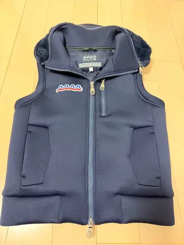 muta 후드 부착 베스트 네이비 F