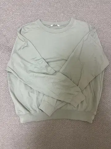 AURALEE 맨투맨 라이트 그린