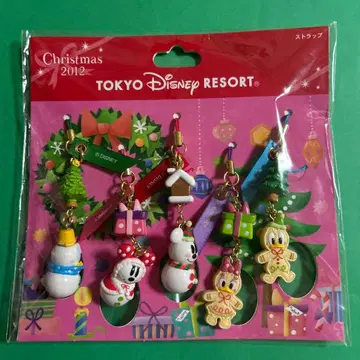 도쿄 디즈니 리조트 크리스마스 스트랩 6개 세트
